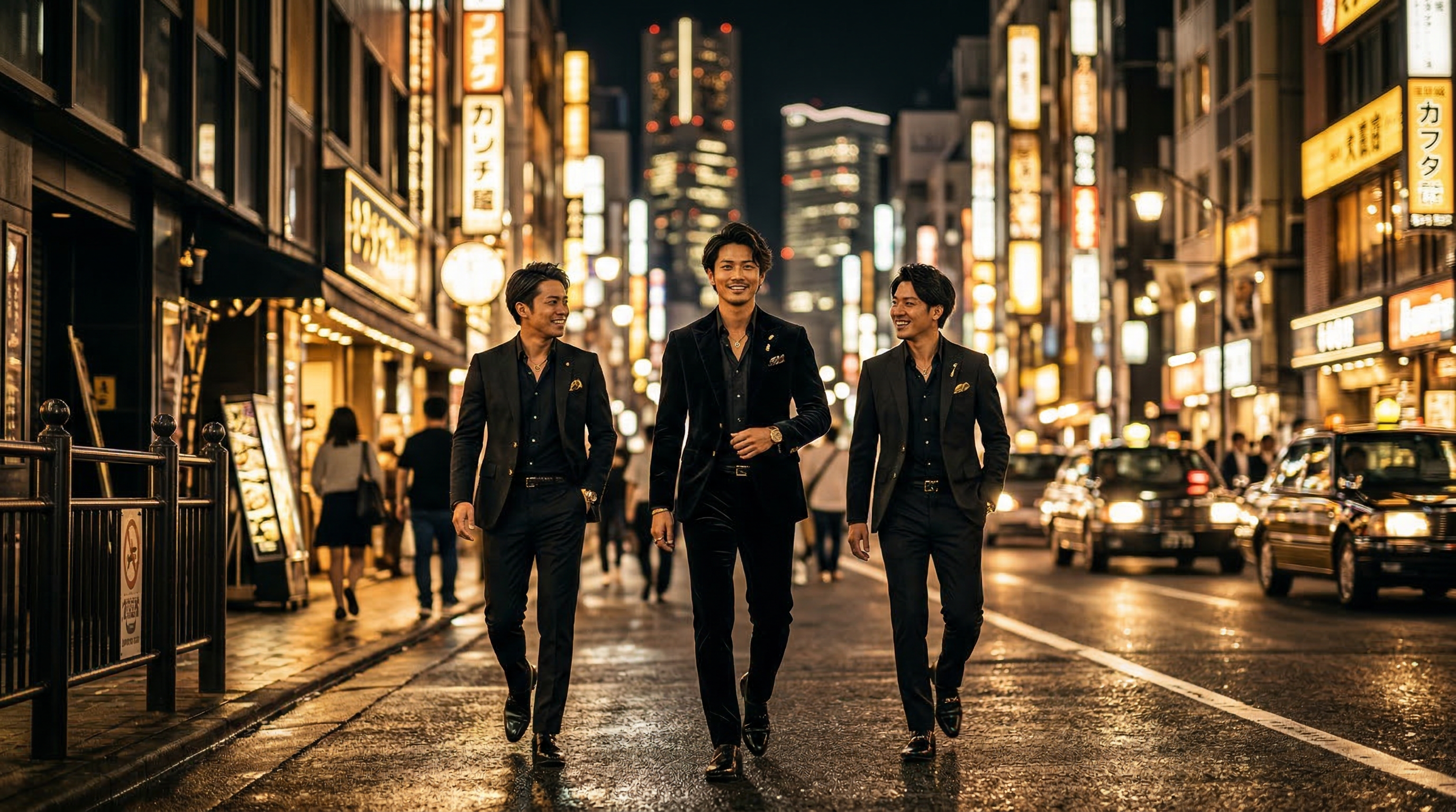 関東版LP向けの高級感あるホスト求人ビジュアル